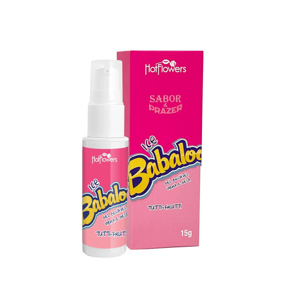 Оральный гель Babaloo Ice со вкусом тутти-фрутти и эффектом холодка - 15 гр. Оральный гель Babaloo Ice со вкусом тутти-фрутти и эффектом холодка - 15 гр.