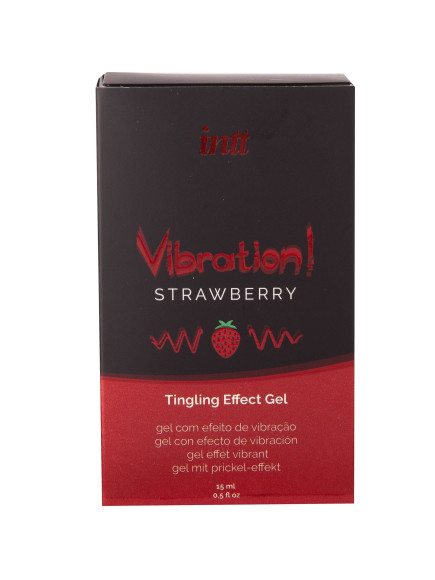 Жидкий интимный гель с эффектом вибрации Vibration! Strawberry - 15 мл. Жидкий интимный гель с эффектом вибрации Vibration! Strawberry - 15 мл.