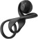 Черная насадка на пенис SVibe Jovi с пультом ДУ Черная насадка на пенис SVibe Jovi с пультом ДУ