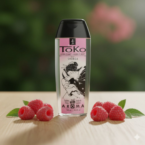 Интимная смазка TOKO Aroma Raspberry Feeling с ароматом малины - 165 мл. Интимная смазка TOKO Aroma Raspberry Feeling с ароматом малины - 165 мл.