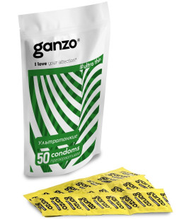 Ультратонкие презервативы Ganzo Ultra thin - 50 шт. Ультратонкие презервативы Ganzo Ultra thin - 50 шт.