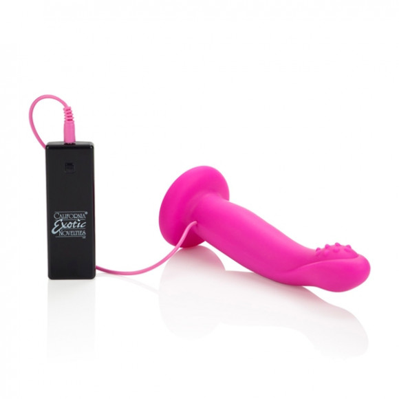 Розовый страпон с вибрацией 10-Function Love Rider G-Caress Розовый страпон с вибрацией 10-Function Love Rider G-Caress
