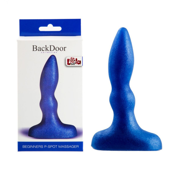 Синий анальный стимулятор Beginners p-spot massager - 11 см. Синий анальный стимулятор Beginners p-spot massager - 11 см.