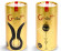 Чёрный сплит-вибратор Gvibe Mini Gold с покрытием золотом