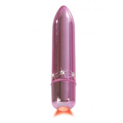 Розовая вибропуля с кристаллами High Intensity Pink Розовая вибропуля с кристаллами High Intensity Pink
