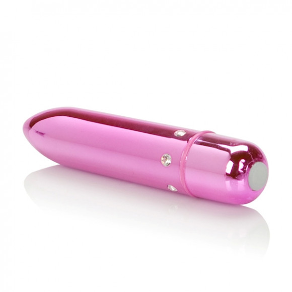 Розовая вибропуля с кристаллами High Intensity Pink Розовая вибропуля с кристаллами High Intensity Pink