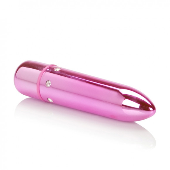 Розовая вибропуля с кристаллами High Intensity Pink Розовая вибропуля с кристаллами High Intensity Pink