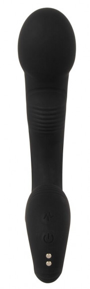 Черный силиконовый вибратор G & P-Spot Vibrator - 16,8 см. Черный силиконовый вибратор G & P-Spot Vibrator - 16,8 см.