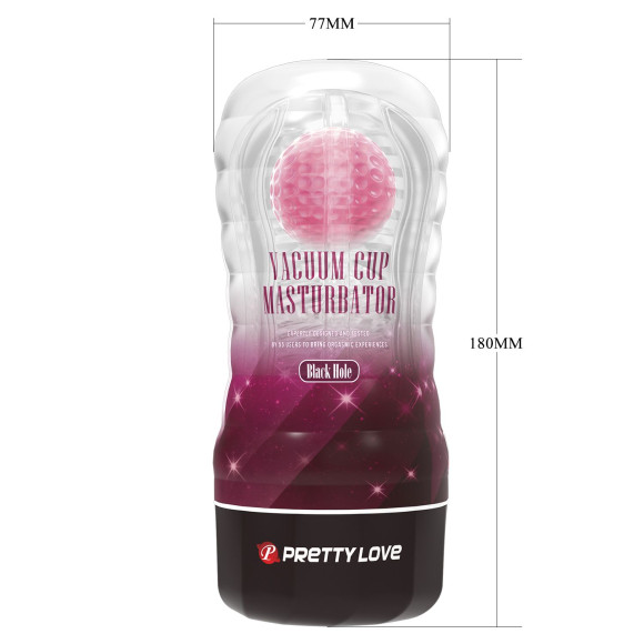 Прозрачный текстурированный мастурбатор Vacuum Cup Masturbator Black Hole Прозрачный текстурированный мастурбатор Vacuum Cup Masturbator Black Hole