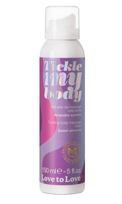 Массажная хрустящая пенка Tickle My Body Sweet Almonds с ароматом миндаля - 150 мл.