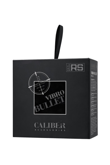 Черная перезаряжаемая вибропуля RealStick CALIBER - 7 см. Черная перезаряжаемая вибропуля RealStick CALIBER - 7 см.