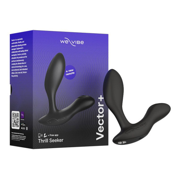 Черный анальный вибратор We-Vibe Vector+ Черный анальный вибратор We-Vibe Vector+