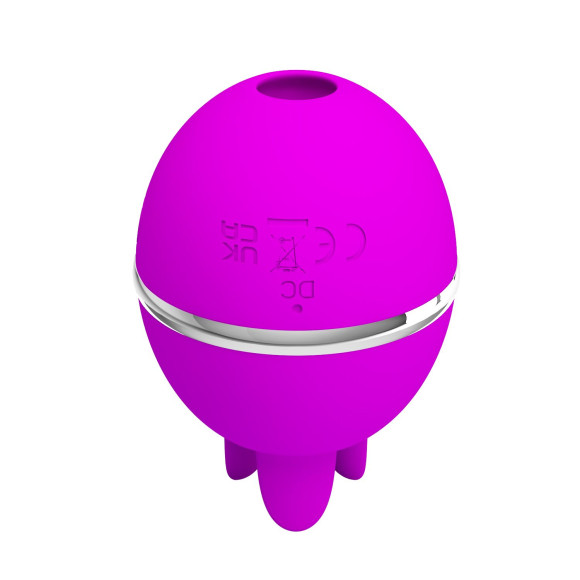 Лиловый двусторонний вибростимулятор клитора Gemini Ball Лиловый двусторонний вибростимулятор клитора Gemini Ball