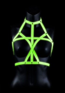 Портупея Bra Harness с неоновым эффектом - размер L-XL Портупея Bra Harness с неоновым эффектом - размер L-XL