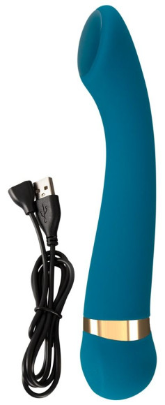 Бирюзовый вибромассажер с температурными режимами Hot n Cold Vibrator - 21,6 см. Бирюзовый вибромассажер с температурными режимами Hot n Cold Vibrator - 21,6 см.