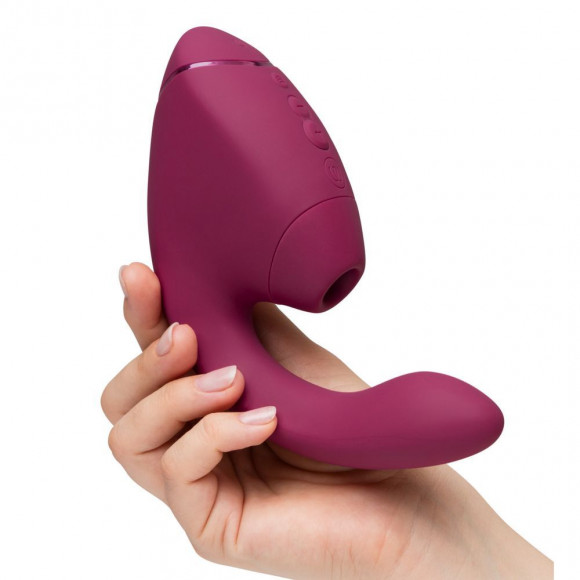 Малиновый двойной стимулятор Womanizer Next Duo