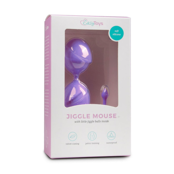 Фиолетовые вагинальные шарики Jiggle Mouse Фиолетовые вагинальные шарики Jiggle Mouse