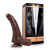 Коричневый фаллоимитатор Skinsation Black Tie Affaire Filippo - 16,8 см.