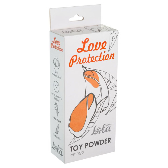 Пудра для игрушек Love Protection с ароматом манго - 30 гр. Пудра для игрушек Love Protection с ароматом манго - 30 гр.