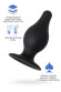 Черная анальная втулка Spade M - 10 см. Черная анальная втулка Spade M - 10 см.