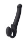 Черный безремневой страпон Silicone Bendable Strap-On - size M Черный безремневой страпон Silicone Bendable Strap-On - size M