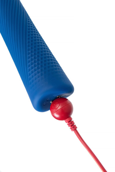Синий вибромассажер Vim Vibrating Wand - 31,3 см. Синий вибромассажер Vim Vibrating Wand - 31,3 см.