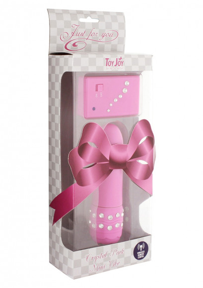 Розовый мини-массажер CRYSTAL MINI VIBE - 11 см. Розовый мини-массажер CRYSTAL MINI VIBE - 11 см.
