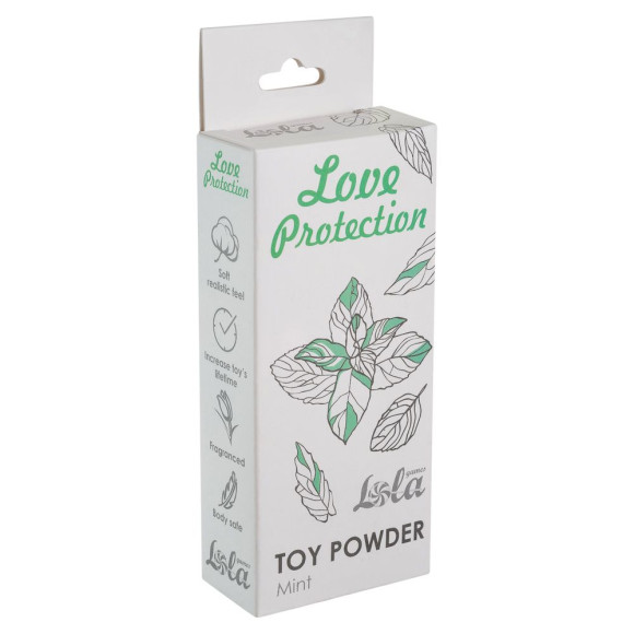 Пудра для игрушек Love Protection с ароматом мяты - 15 гр. Пудра для игрушек Love Protection с ароматом мяты - 15 гр.