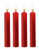 Набор из 4 красных восковых свечей Teasing Wax Candles Набор из 4 красных восковых свечей Teasing Wax Candles