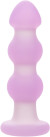 Сиреневая анальная пробка-ёлочка Beaded Probe - 10,7 см.