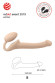 Телесный безремневой страпон Silicone Bendable Strap-On - size S Телесный безремневой страпон Silicone Bendable Strap-On - size S