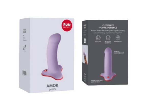 Сиреневый фаллоимитатор Amor - 14 см. Сиреневый фаллоимитатор Amor - 14 см.