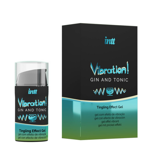 Жидкий интимный гель с эффектом вибрации Vibration! Gin & Tonic - 15 мл. Жидкий интимный гель с эффектом вибрации Vibration! Gin & Tonic - 15 мл.