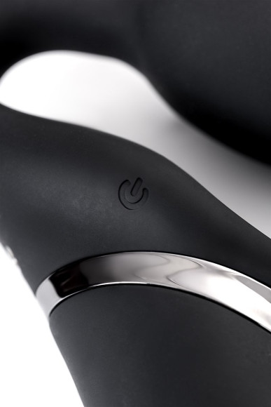 Черный безремневой вибрострапон Silicone Bendable Strap-On - size M Черный безремневой вибрострапон Silicone Bendable Strap-On - size M