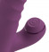 Фиолетовый вибратор-кролик с функцией постукивания и фрикциями 3 Function Rabbit Vibrator - 23,7 см.