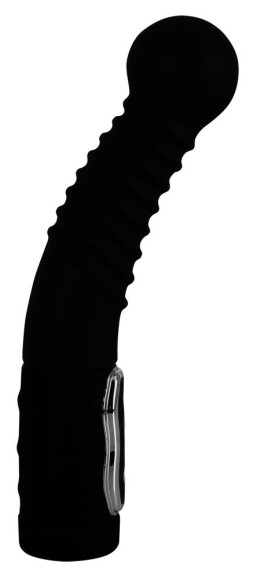 Чёрный стимулятор простаты с ротацией Prostate Twister - 20 см. Чёрный стимулятор простаты с ротацией Prostate Twister - 20 см.