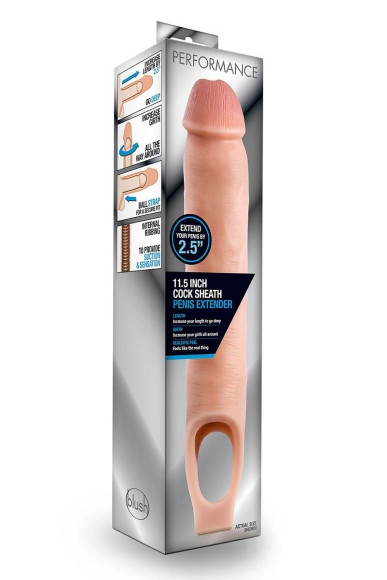 Телесная насадка на пенис 11.5 Inch Cock Sheath Penis Extender - 29,2 см. Телесная насадка на пенис 11.5 Inch Cock Sheath Penis Extender - 29,2 см.