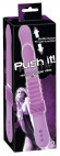 Фиолетовый вибратор Push it с возвратно-поступательными движениями Фиолетовый вибратор Push it с возвратно-поступательными движениями