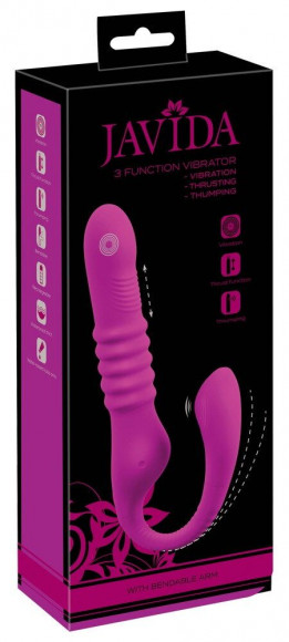 Лиловый вибратор 3 Function Vibrator с функцией фрикций и постукиванием Лиловый вибратор 3 Function Vibrator с функцией фрикций и постукиванием
