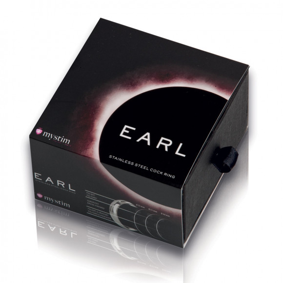Стальное эрекционное кольцо с гравировкой Earl - 4,8 см. Стальное эрекционное кольцо с гравировкой Earl - 4,8 см.
