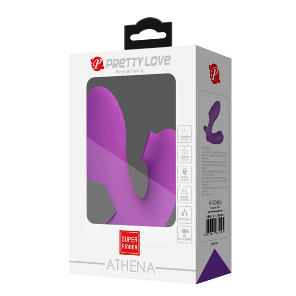 Фиолетовый вибратор на палец Athena Фиолетовый вибратор на палец Athena