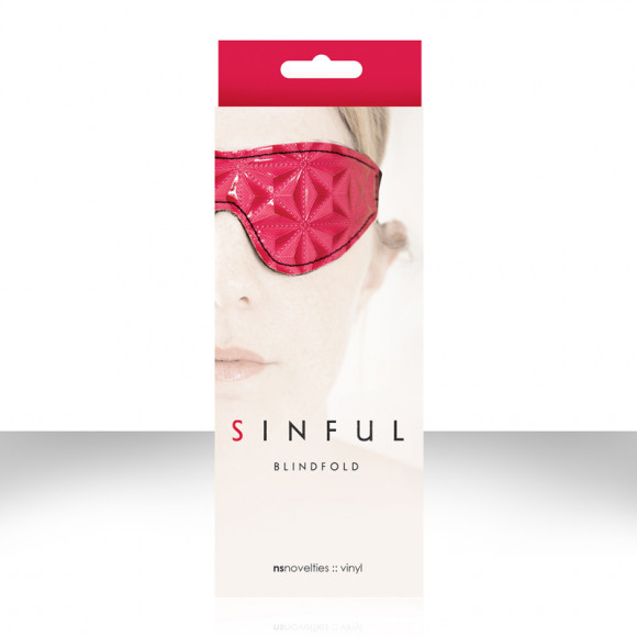 Розовая маска на глаза SINFUL BLIDFOLD Розовая маска на глаза SINFUL BLIDFOLD