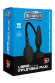 Чёрная анальная втулка с функцией расширения Large Inflatable Plug - 14,5 см.