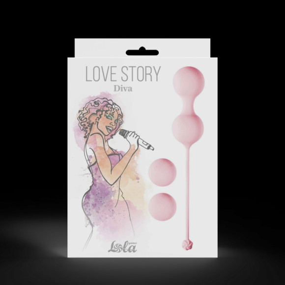 Набор розовых вагинальных шариков Love Story Diva Набор розовых вагинальных шариков Love Story Diva