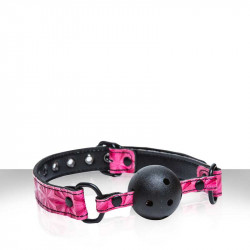 Розовый виниловый кляп SINFUL BALL GAG Розовый виниловый кляп SINFUL BALL GAG