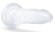 Прозрачный фаллоимитатор-реалистик Crystal - 19 см.