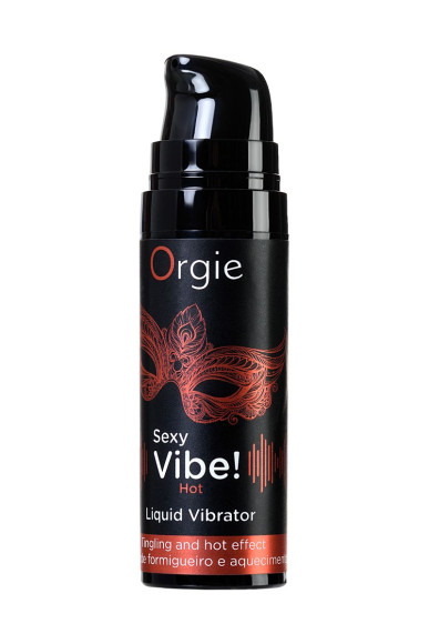 Разогревающий гель для массажа ORGIE Sexy Vibe Hot с эффектом вибрации - 15 мл. Разогревающий гель для массажа ORGIE Sexy Vibe Hot с эффектом вибрации - 15 мл.