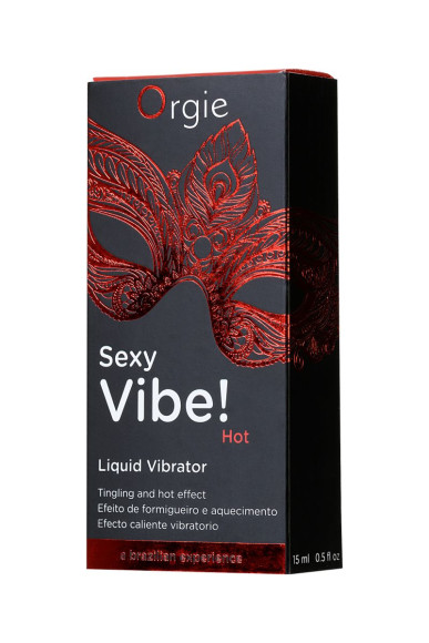 Разогревающий гель для массажа ORGIE Sexy Vibe Hot с эффектом вибрации - 15 мл. Разогревающий гель для массажа ORGIE Sexy Vibe Hot с эффектом вибрации - 15 мл.