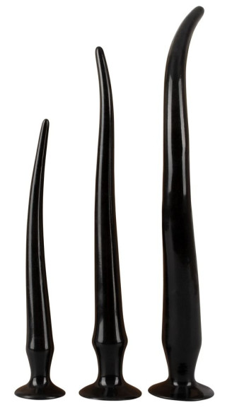 Набор из 3 длинных анальных пробок Super Long Flexible Butt Plug Set Набор из 3 длинных анальных пробок Super Long Flexible Butt Plug Set