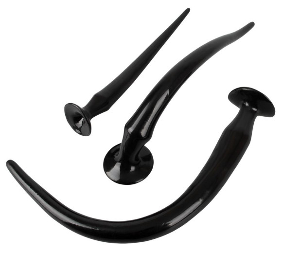 Набор из 3 длинных анальных пробок Super Long Flexible Butt Plug Set Набор из 3 длинных анальных пробок Super Long Flexible Butt Plug Set
